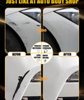 Before and after comparison of Modern Steel Metallic Touch Up Paint Kit For Honda Cars With Exact Match Color Pen Quick And Easy Scratch Repair For Chips Peeling And Fading Automotive Paint Tool To Restore Your Vehicle Finish