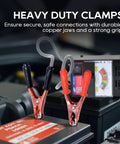 6V And 12V Battery Load Tester For Cars, Motorcycles, RVs, Boats And ATVs, 100 To 1000 CCA Range, Portable 100A Battery Tester With Rubber Handle For Easy Transport And Quick Battery Health Check, copper clamps