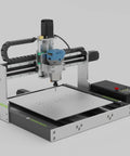 Heavy Duty Desktop CNC Router 4040 with linear guide ball screw, featuring a 710W spindle and aluminum work surface.
