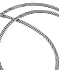 Close-up of One Quarter Inch Stainless Steel Cable 164 Ft Wire Rope, 6400 Lb Tensile Strength, 7x19 for railing and deck projects