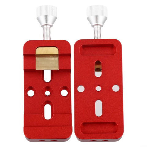 Mounting Base Clamp For Astronomical Telescope Equatorial Mount And Finder, Aluminum Alloy Quick Release Saddle Adapter Plate Red