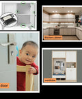Collage showing uses for Stainless Steel Black Magnetic Cabinet Door Catch Set 4 Pack Magnetic Door Latches For Cabinets Closets Cupboards Drawers And Kitchen Rust Resistant Easy Install Sturdy Strong Hold No Frills