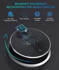 Biometric fingerprint sensor of Deluxe Touch Screen Digital Safe With Biometric Fingerprint Lock Fireproof Boss Level Security Box