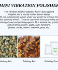 Polishing supplies including stones and paste for 335mm Electric Jewelry Vibration Tumbler Polisher With 6.2L Rock Tumbler Bowl