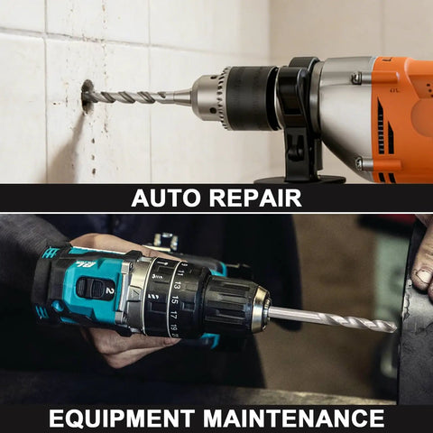 Gearhead Friendly Thread Repair Kit For Auto Shop Use with drills in auto repair and equipment maintenance scenes.