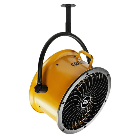 Beefy 14 Inch Blade High Velocity Pedestal Drum Fan Industrial Grade With 2,300 CFM 4 Speed 360 Degree Tilt And Dual Ball Bearing Motor
