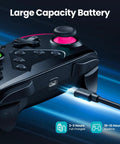 Wireless Pro Controller For Nintendo Switch Switch Lite And OLED And PC Windows with charging cable inserted