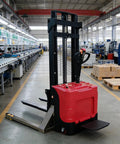 Walkie Stacker For Heavy Cargo Lifting Compact Pallet Stacking Equipment With Stable Support in industrial storage workshop