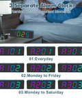 DIY Clock Soldering Kit With 4 Digit Digital Alarm Clock, RGB Lighting Modes, Large Display in bedroom and alarm settings