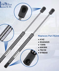 Close-up of Ford Explorer Front Hood Struts Gas Springs Lift Supports Replacement 4142 SG404025 Pack Of 2 for SUVs