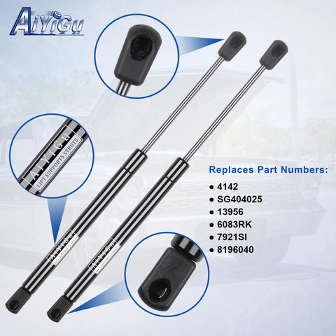 Close-up of Ford Explorer Front Hood Struts Gas Springs Lift Supports Replacement 4142 SG404025 Pack Of 2 for SUVs