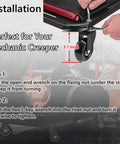 Installation of 2.5 Inch Caster Wheels Set Of 12 For Creeper And Mechanics Stool Replacement Heavy Duty Silent Roller Blades on mechanic creeper