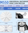 Super Handy Bathroom Fan Motor Replacement Fits Nutone Broan Perfectly Replaces All Those Part Numbers