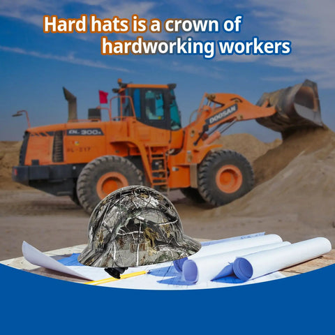 Full Brim HDPE Safety Hard Hat With 6 Point Ratchet Suspension OSHA Compliant Lightweight Built Tough Work Helmet for construction and outdoor projects