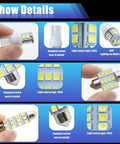 Car LED Bulb Kit 24 Pack For Interior Dome Map Lights Trunk And License Plate White LEDs Show Details Standard Socket