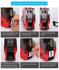 Installation instructions for ink wheel of the 2 Line 20 Digit Price Label Gun With A Z Letters All In One Pro Grade Pricing Labeler Kit