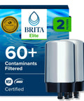 Replacement Faucet Water Filter For Faucet Mount Chrome Finish Twin Pack Reduces Lead Up To 99 Percent And Removes 60 Contaminants