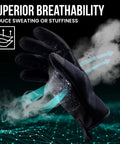 Level 5 Puncture Resistant Gardening Gloves With A7 Cut Protection, Touchscreen Friendly, breathable grip, black, medium pair