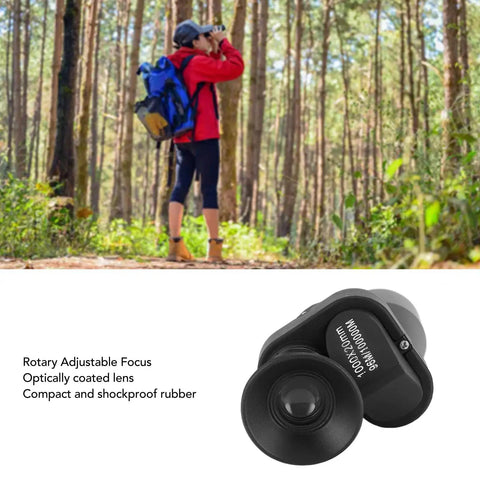 Hiker using Monocular Telescope For Adults With 8X Long Focal Lens And Clear View for nature exploration, compact design visible