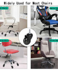 Heavy Duty Office Chair Casters Replacement Five Pack With Smooth Silent Swivel Glide For Hardwood Floors Universal Fit Desk Chair Wheels Easy Install Setup Roll Like Butter Every Time shown with various chair types.
