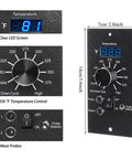 Digital Thermostat Kit Replacement For Pellet Grills Pro Controller Upgrade With RTD Temperature Sensor And Dual Meat Probes