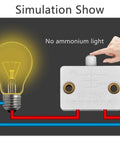 8 Pack Door Activated Light Switch Kit For Cabinets And Closets, 120V 1A 250V Rated, simulation of light switch operation