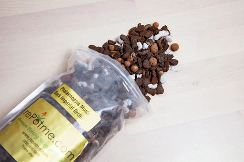 Orchid Potting Mix For Phalaenopsis Monterey Dark Imperial Premium Bark Blend With Excellent Drainage Hand Blended In The USA Mini 2 Quart Pouch