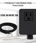 Power module for Garbage Disposal Air Switch Kit With Long Button In Champagne Bronze Brass Cover For Easy Kitchen Upgrades