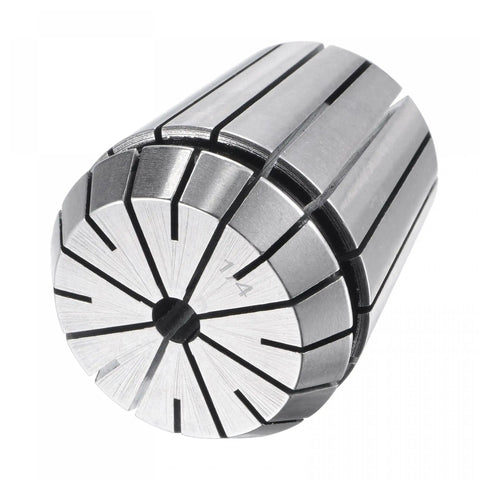 ER40 Spring Collet Set For Quarter-Inch Shank CNC Milling Lathe Engraving Machines, close-up view of steel construction and slots
