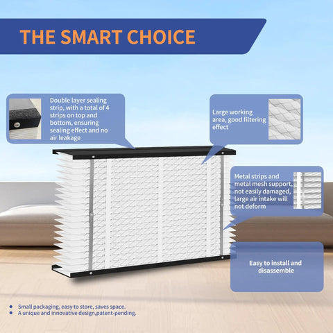 2 Pack 410 Replacement Filter For 410 Series Whole House Air Purifiers MERV11 16x28x4 in with easy install and sealing features