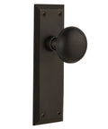 New York Style Door Knob With Plate Classic Round Knob And Long Back Plate For Interior Doors Premium Finish Options In Brass Satin Nickel And Oil Rubbed Bronze Elegant Vintage Hardware For Timeless Home Decor