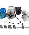 Killer Performance Cnc Rotary Fourth Axis K12 130Mm 4 Jaw Chuck Dividing Head Closed Loop Servo Motor 4 5Nm Torque 100Mm Tailstock components