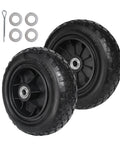 Flat Free Ten Inch Tire And Wheel Assembly With Three Point Zero Zero To Four Tire Size, Five Eighths Bearings