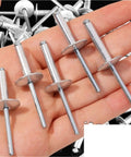 Heavy Duty Aluminum Blind Rivets Set 60 Pc 25mm Large Flange Pop Rivets For Metal Projects Easy Install Pro Grade Durable