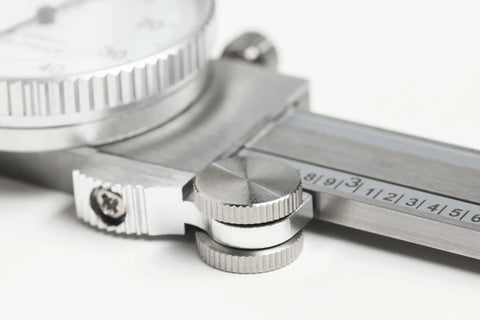 0-6 Inch Stainless Steel Dial Caliper With Shock Proof Dial And Pro Grade Precision showing measurement scale.