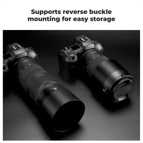 67mm Lens Hood Replacement for Canon RF 100-400mm f5.6-8 IS USM and EF 70-300mm f4-5.6 IS II USM on mounted cameras