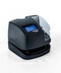 Automatic Date Time Stamp Machine For Office With Atomic Time Sync Secure Local Backup Ditch The Cloud Drama Pay Once Get Lifetime Access For Stress Free Employee Sign Sheets And Solid Paper Trails, black stand-alone time clock.