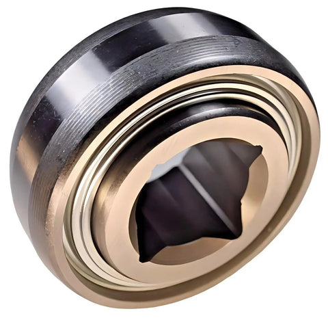 Heavy Duty Drive Disc Harrow Bearing For Farm Equipment With Triple Lip Seal On Both Sides, 1-1/2 Inch Square Bore, 4.077 Inch Spherical OD