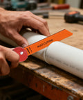 2 In 1 Folding Hand Saw For DIY Projects cutting PVC pipe, showcasing quick change multi cutting blade hacksaw for metal wood PVC sheetrock plywood small job saw that delivers fast clean cuts and easy blade swaps.