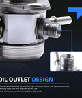 Close-up of a high pressure fuel pump's oil outlet design for Ford Edge Escape Explorer Focus Turbo Fusion Taurus L4 2.0L Rover Lincoln 2.0L Drop-In Ready Replacement HM10099 GDP203 Fits Ford 2.0L EcoBoost Models 2013 2018