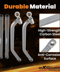 Polaris RZR XP 4 1000 EPS Turbo Rear Radius Bars Upgrade For 14 17 High Clearance Beefed Up Off Road Suspension Easy Install Fits 10mm Bolts Durable Rear Linkage Support For Rough Trails, carbon steel bars