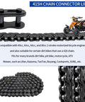 Rugged Heavy Duty 415H Chain That Packs A Punch For Motorized Bikes With Connector and ATV Image