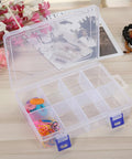 Portable Tool Box Organizer For Small Parts, Durable Plastic Storage Box With Detachable Partitions, Stackable Hardware Storage Boxes, Compact Carry Case For Home Garage, DIY Projects And Workshop Organization, transparent 20×13.5×4.7 cm 8-grid box
