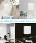 24 Inch Drywall Access Panel Metal Wall Door Thick 1.2mm Steel in bathroom, office, and garage settings.