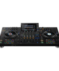 Four Deck All In One DJ System With A 10.1 Inch Touchscreen, built-in Wi-Fi, SonicLink wireless tech, and performance pads front view