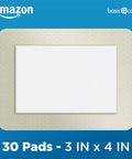 Sheer Adhesive Pad Bandages For Minor Cuts And Scrapes, Extra Large 3 x 4 In, Non Stick Pad, Flexible, Skin Safe, 30 Count