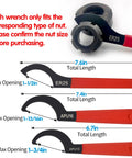 Six Piece Coilover Spanner Wrench Set For Shock Adjustment With C Shape Hook Wrenches shown with ER25, APU16, APU13 sizes