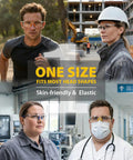Four Pack ANSI Z87.1 Safety Glasses for Men and Women With Clear Scratch Resistant Lenses in various work settings