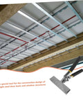 6 Inch Hand Seamer Tool For Metal Bending And Flattening next to a construction site with steel beams.