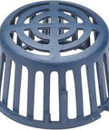 Rugged Roof Drain Dome Cap Fits Seven And Nine Sixteenths Inch Roof Drains, No-Fuss Fit, Weatherproof Water Channel Cover, Blue